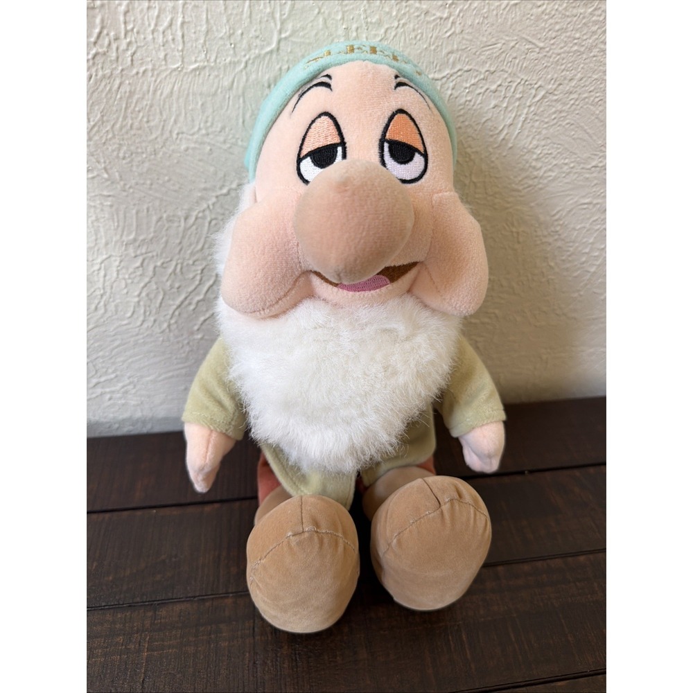 Disney Store Snow White & Seven Dwarfs 11"Sleepy Plush Stuffed Animal Toy.(#16)